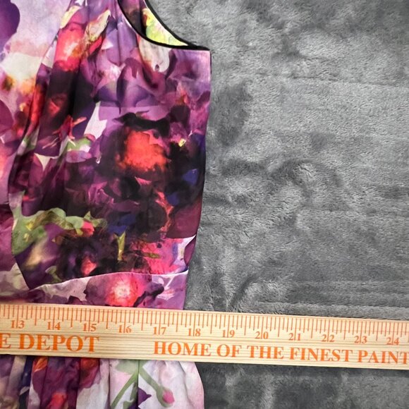 Women's Size 16 Liz Claiborne Floral Floral Fit-and-Flare A-Line Dress - Picture 13 of 16